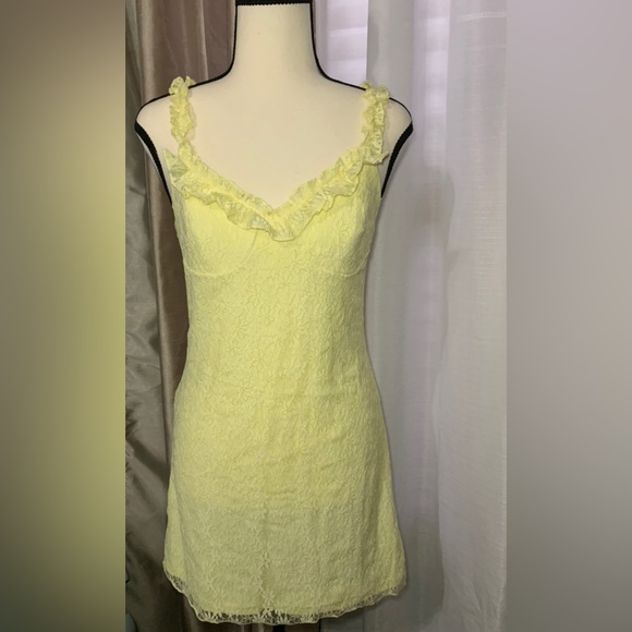 Emory Park Lace Flower Styled Mini Dress - Picture 1 of 7